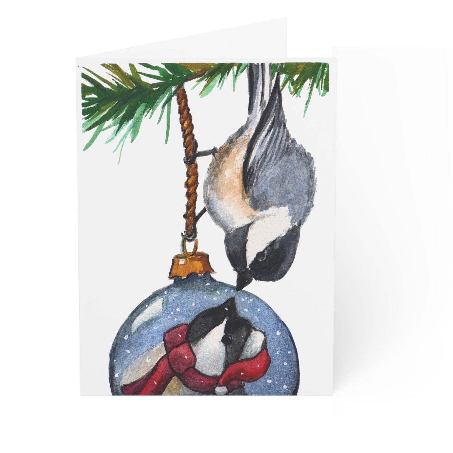 Christmas Chickadee - Greeting Cards