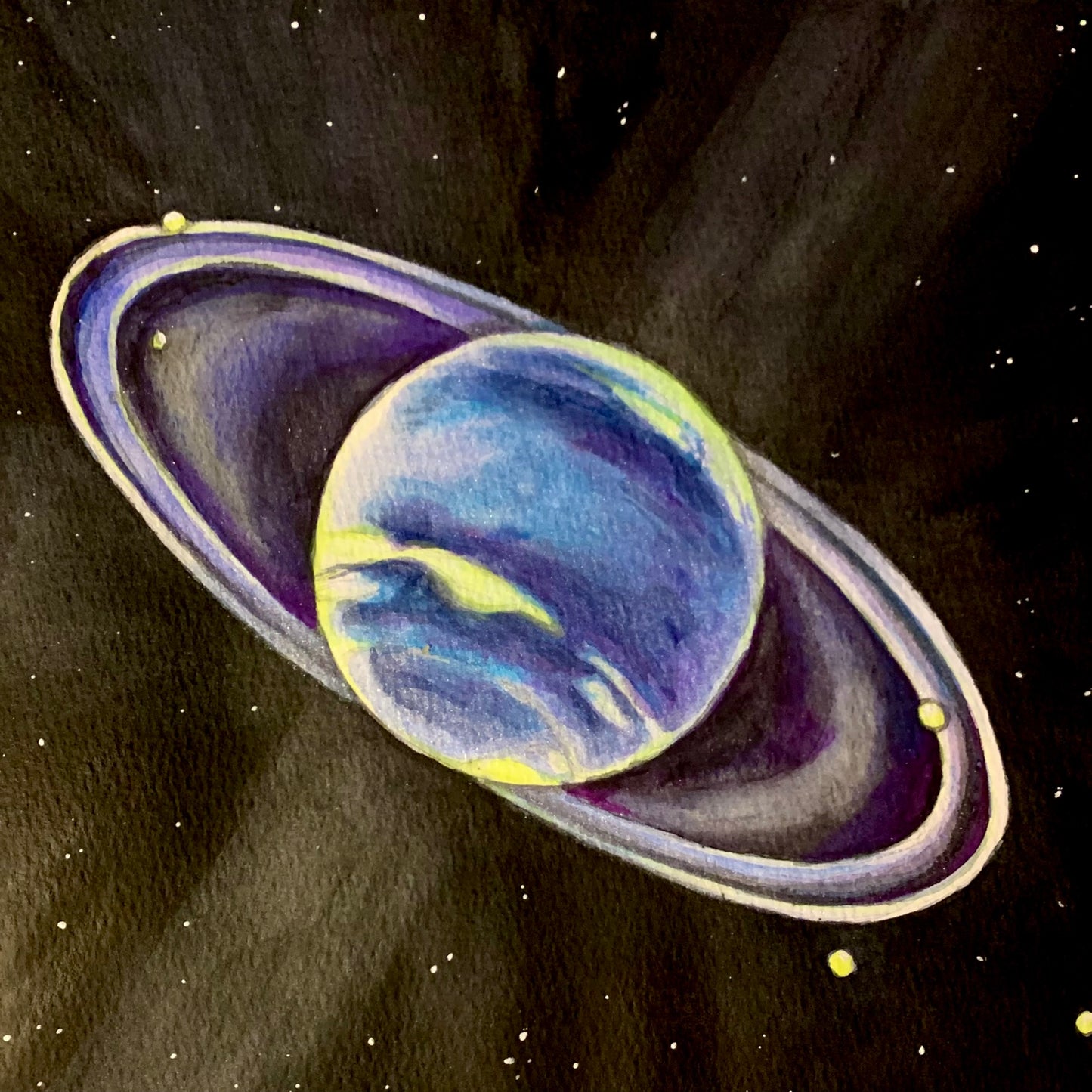 Astronomical Painting - Neptune (8X8) - SOLD