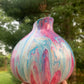Gourd - Pink & Blue Abstract