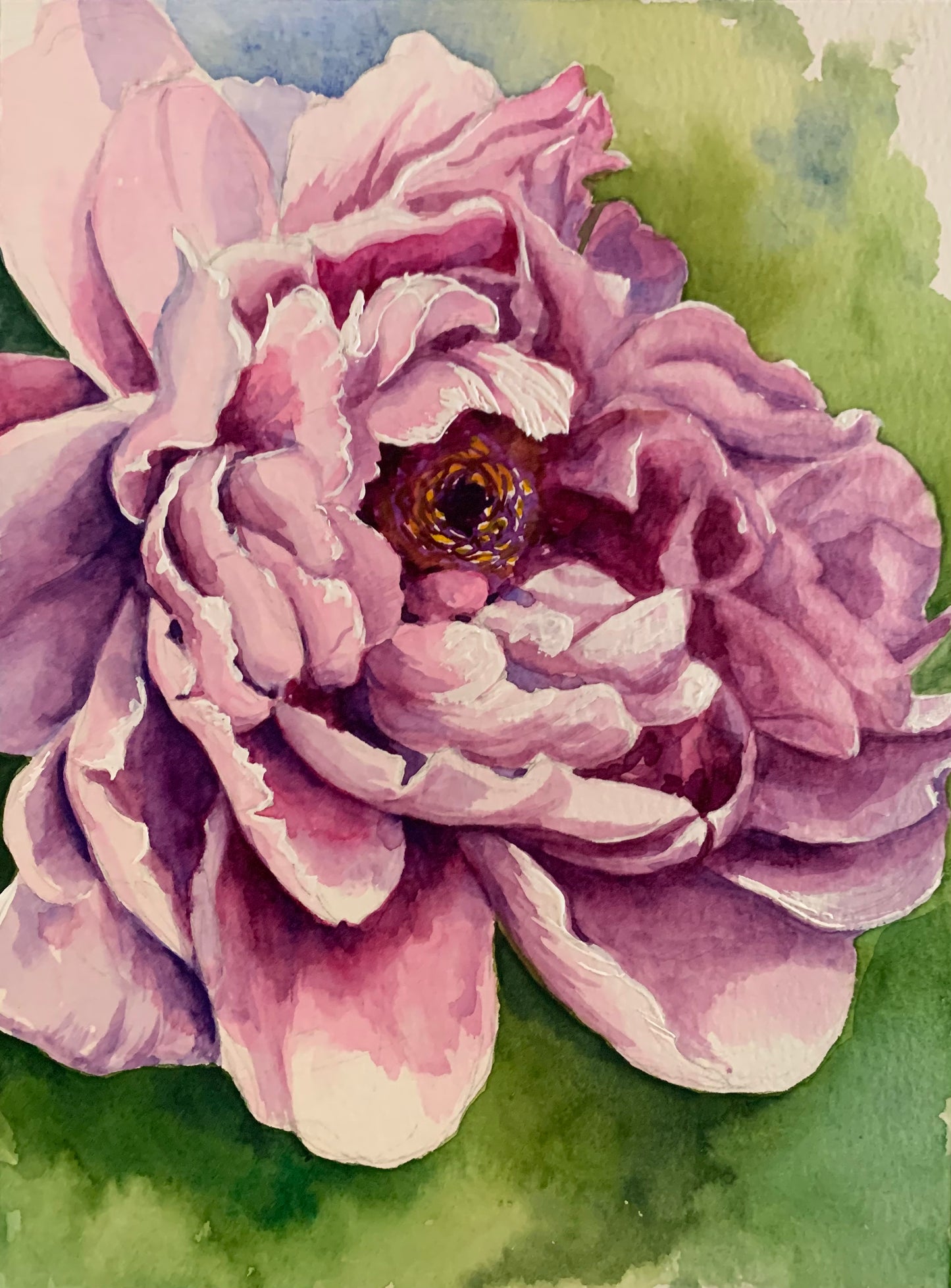 Flower Painting - A one of a Kind Peony (6X8)